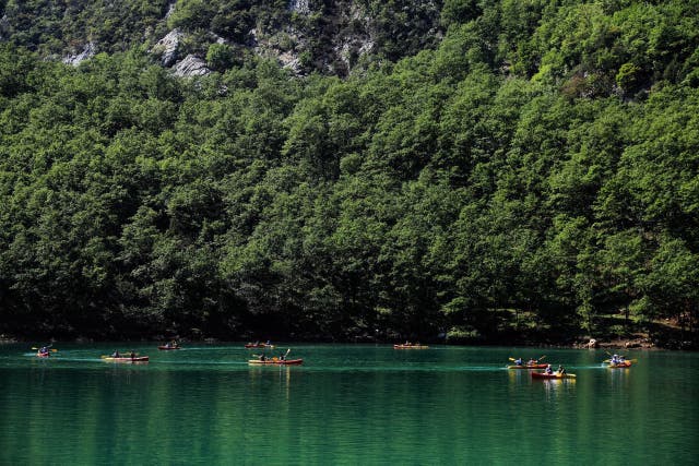 <p>Kayaking in Albania: a three-hour flight from the UK </p>